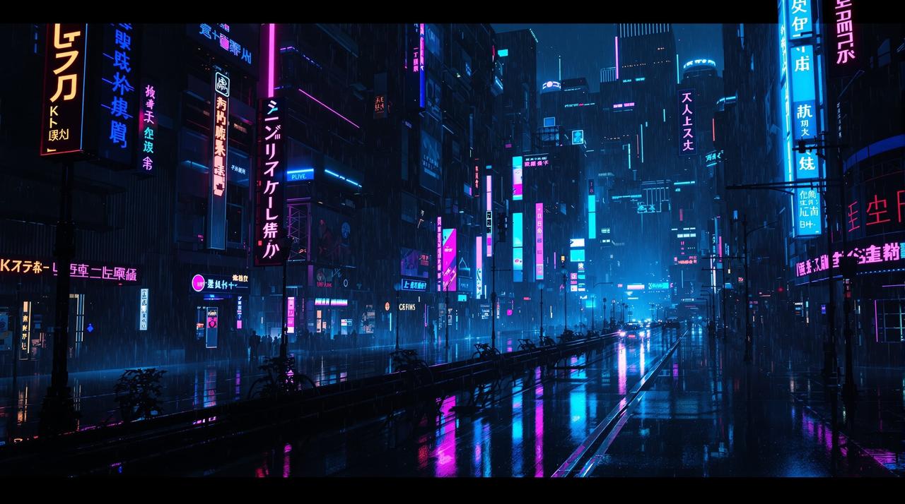亲亲漫画 - 赛博朋克未来都市全景